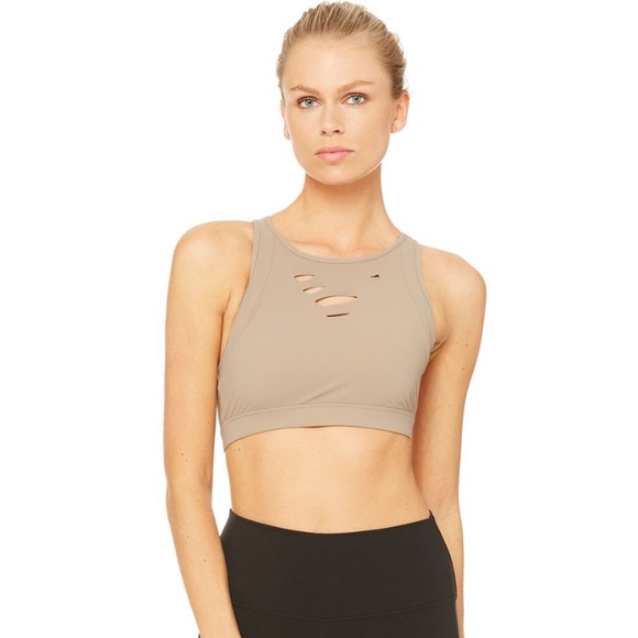 ALO Yoga Other - Alo Yoga Ripped Warrior Bra - Gravel